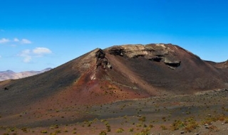  We pedal through volcanic formations 